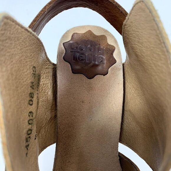 Anthropologie Coque Terra Sanne Block Heel Leather Sandal Size US 8 EU 39 - Picture 10 of 14